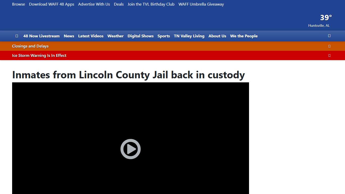 Inmates from Lincoln County Jail back in custody